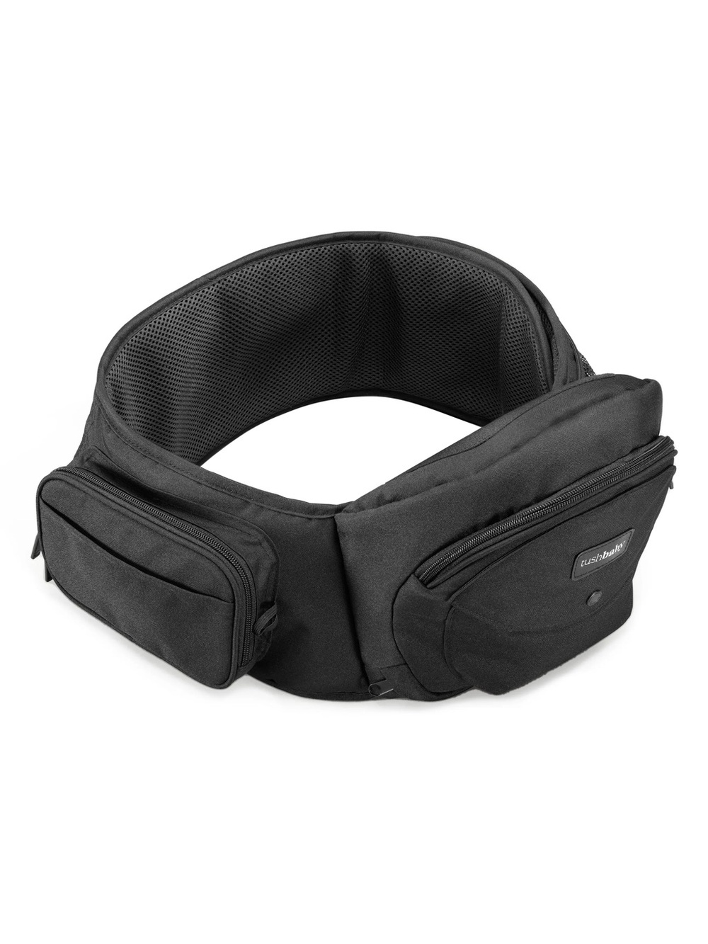 Hip Seat Carrier Tushbaby black on black one size